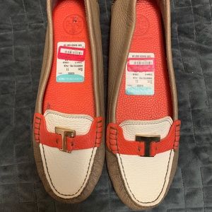 Tory Burch leather driving loafers!
